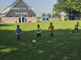 Mini Toernooitje op Sportpark Het Springer met S.K.N.W.K. JO7 en De Jonge Spartaan JO7 (135/174)